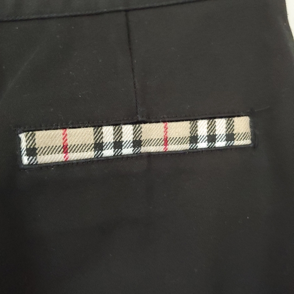 Burberry London Black Cotton Pants Vintage Size 2 - Picture 11 of 14